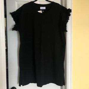 Current/Elliot Feathered Black Dress - NWT